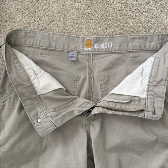 Carhartt Men's Tan Flat-Front Work Cargo Shorts - Picture 7 of 9